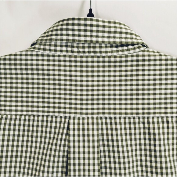Polo Assn Shirt Men's 2XL Long Sleeve Button Down Collar Green White Gingham - Picture 7 of 10